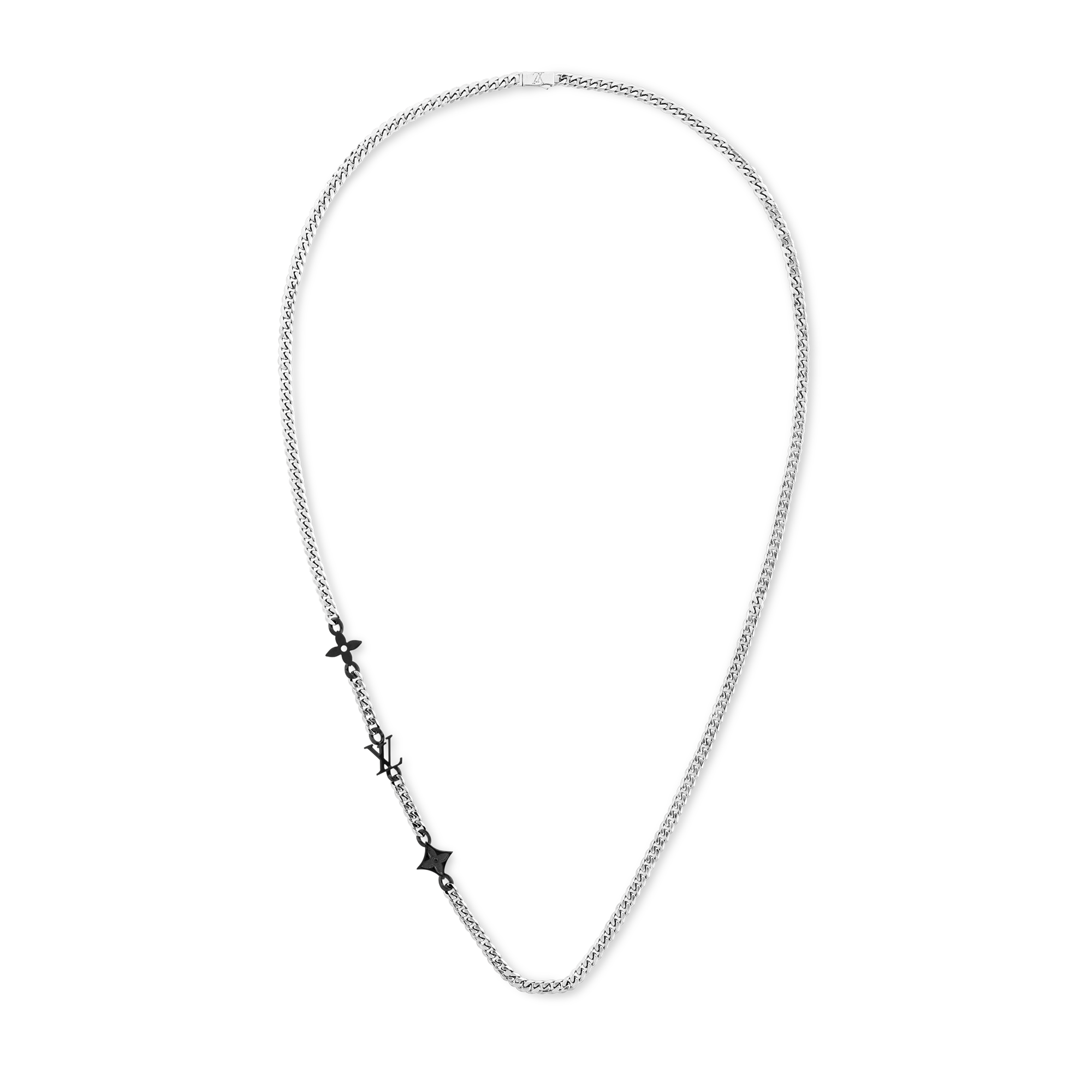 Monogram Row Necklace S00 Men Fashion Jewelry Louis Vuitton